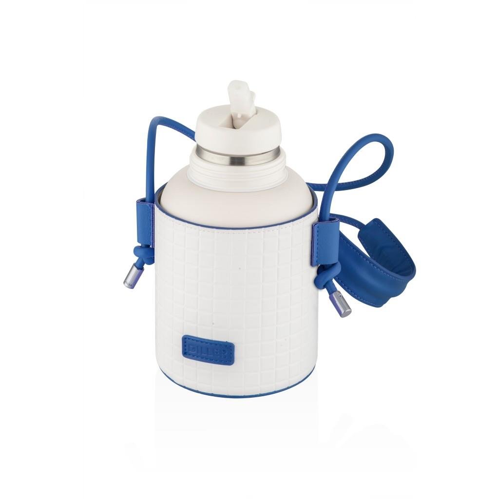 DILLER 650 ML DERİ KILIFLI VE BOYUN ASKILI PASLANMAZ ÇELİK TERMOS