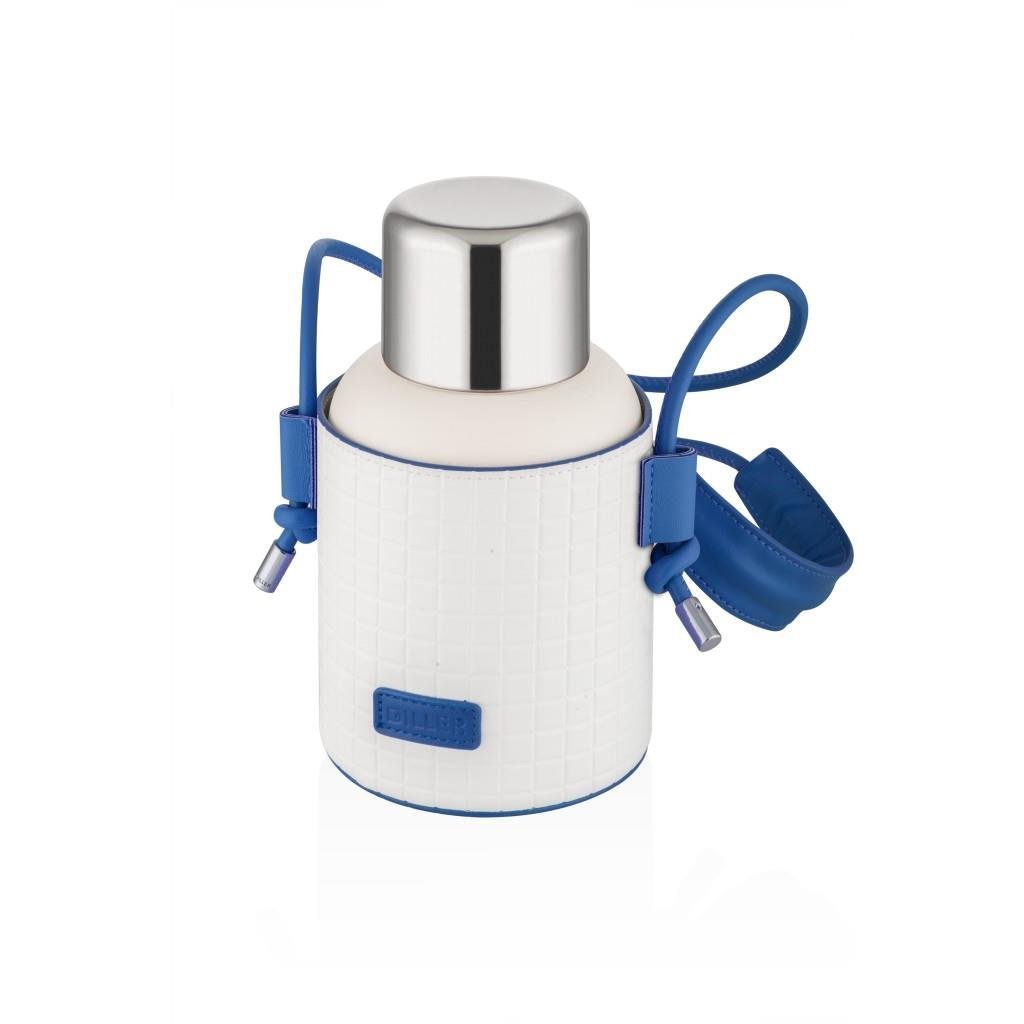 DILLER 650 ML DERİ KILIFLI VE BOYUN ASKILI PASLANMAZ ÇELİK TERMOS