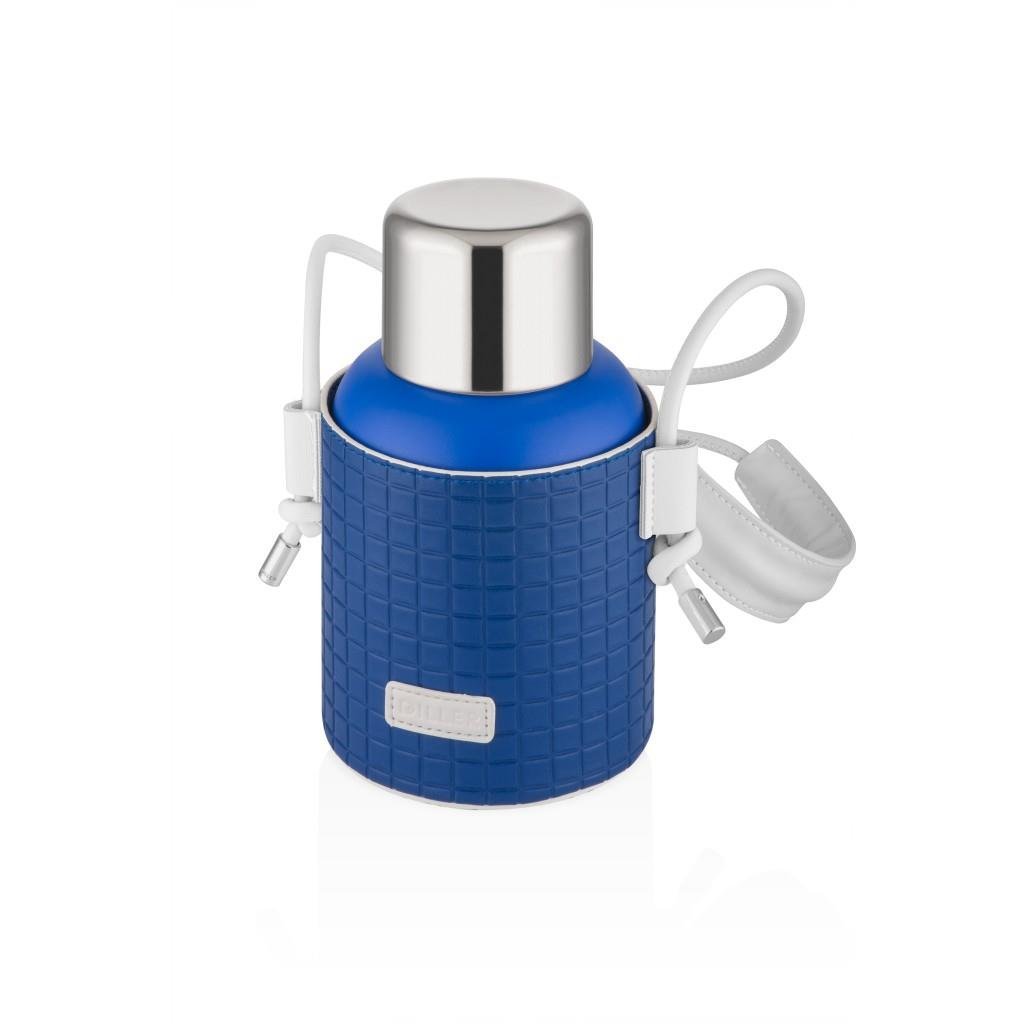 DILLER 650 ML DERİ KILIFLI VE BOYUN ASKILI PASLANMAZ ÇELİK TERMOS