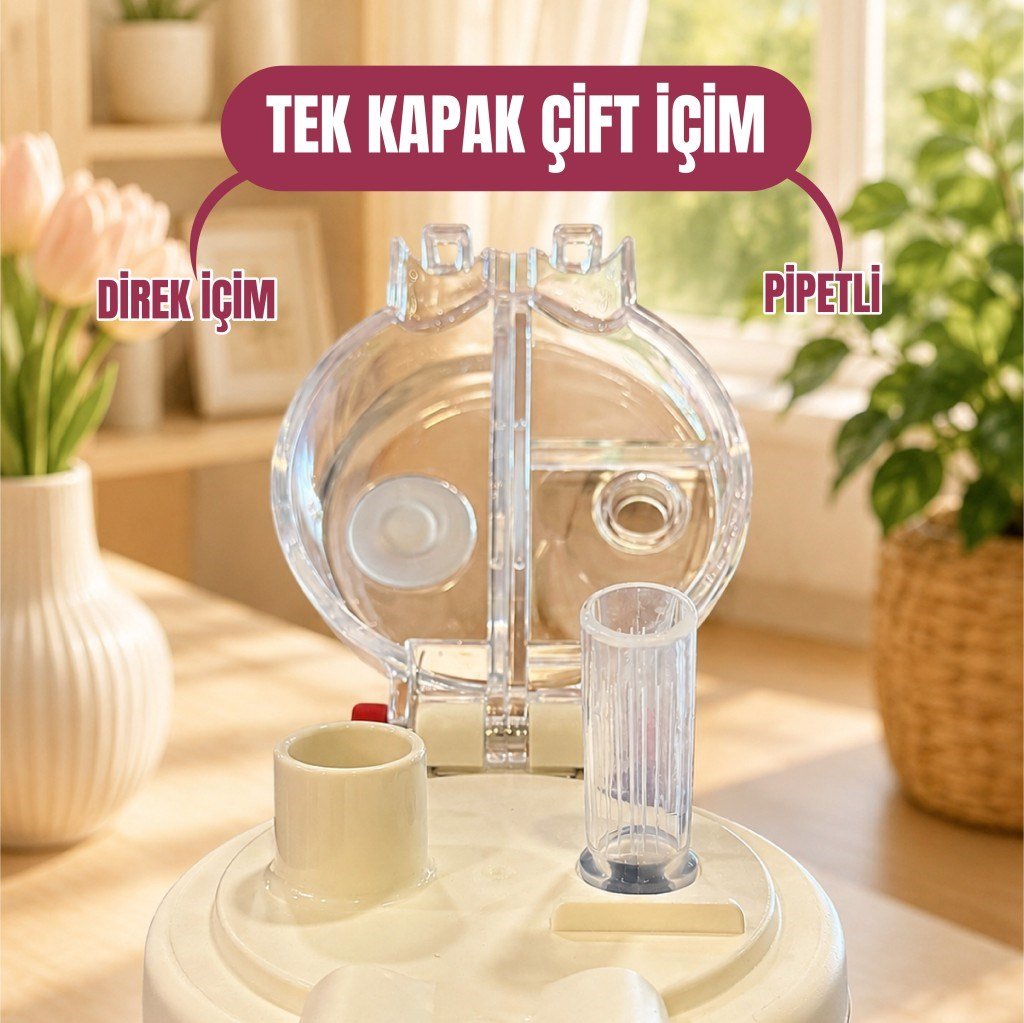 KIRMIZI AYI PASLANMAZ ÇELİK DESENLİ TERMOS 490 ML