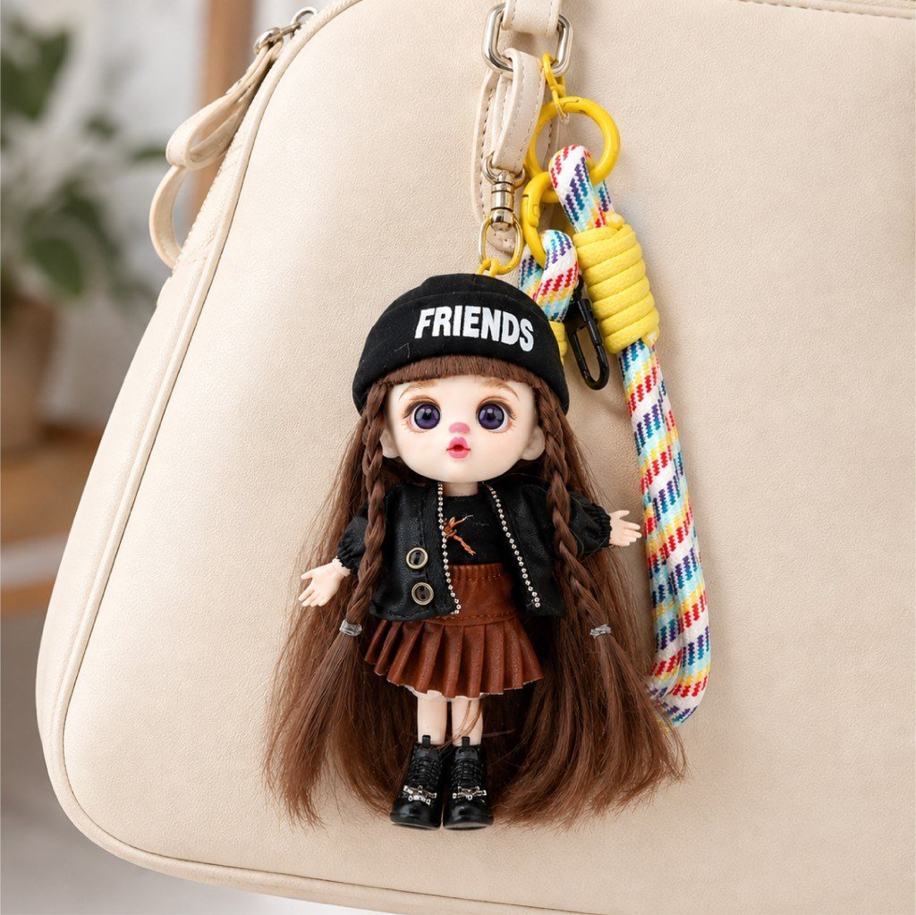 LOLİFEN TELEFON ASKILI KÜRK GİYSİLİ KIZ MODEL CHARM