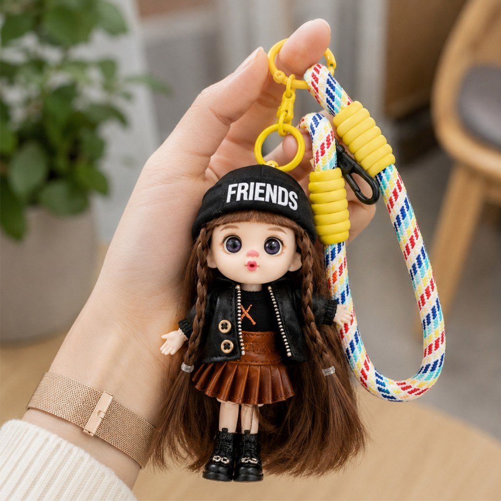 LOLİFEN TELEFON ASKILI KÜRK GİYSİLİ KIZ MODEL CHARM