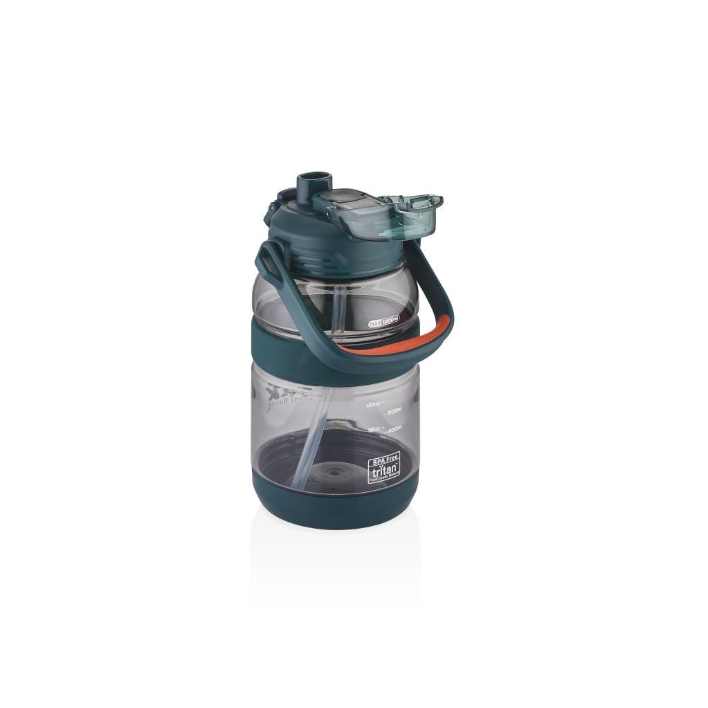 TKK 1200 ML SİLİKON GÖVDE TRİTAN SU MATARASI