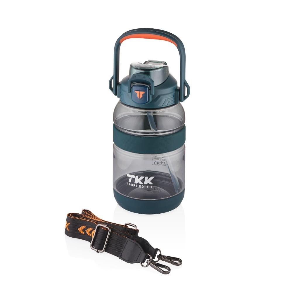 TKK 1200 ML SİLİKON GÖVDE TRİTAN SU MATARASI