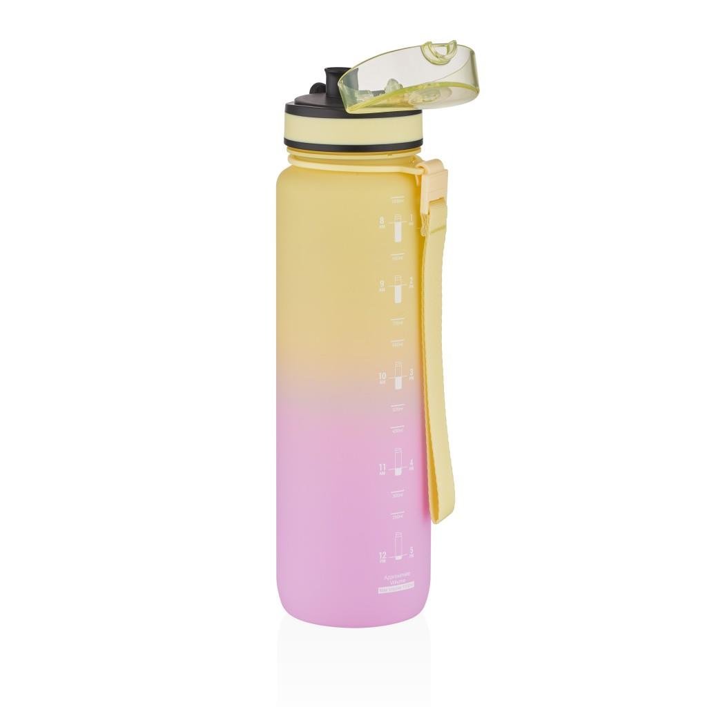 UZSPACE 1000 ML GRADİENT RENK SOFT-TOUCH TRITAN SU MATARASI