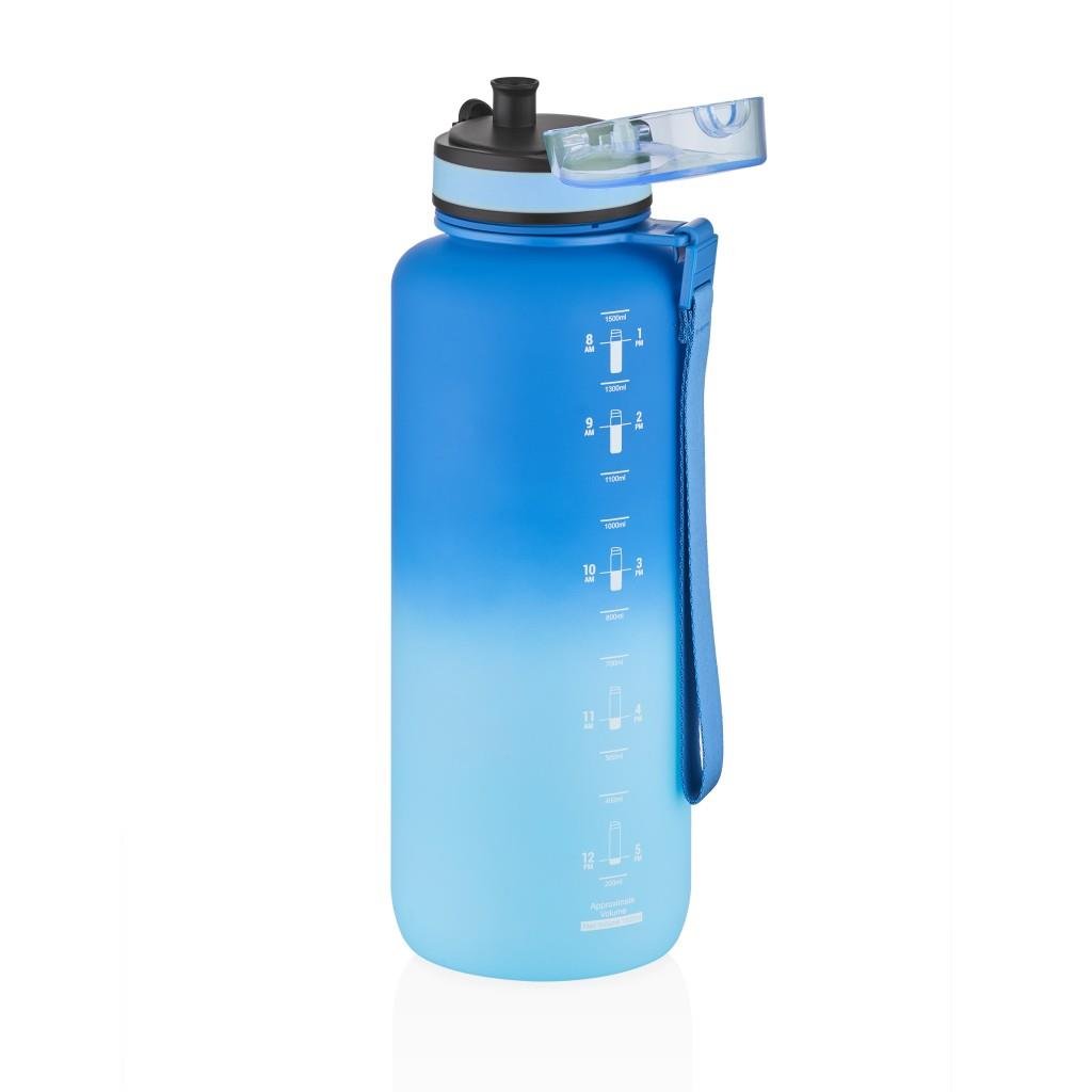 UZSPACE 1500 ML GRADİENT RENK SOFT-TOUCH TRİTAN SU MATARASI