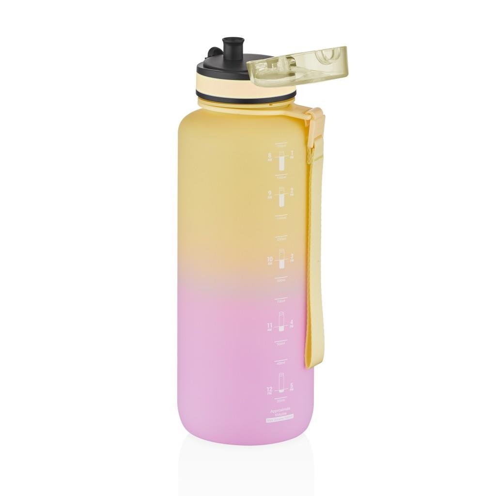 UZSPACE 1500 ML GRADİENT RENK SOFT-TOUCH TRİTAN SU MATARASI