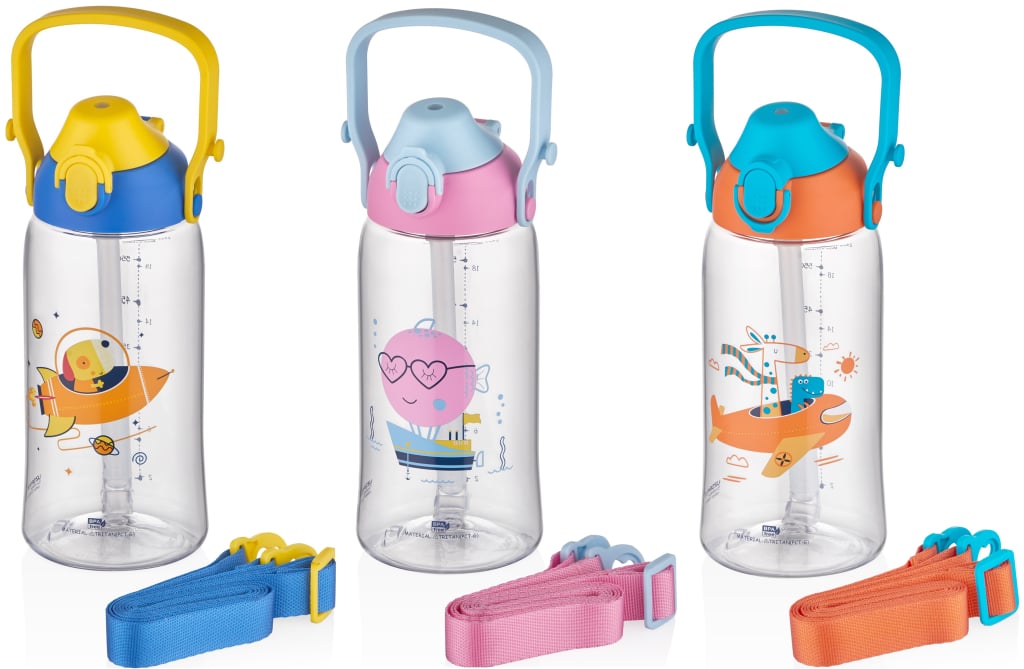 UZSPACE 500 ML DESENLİ ÇOCUK MATARASI