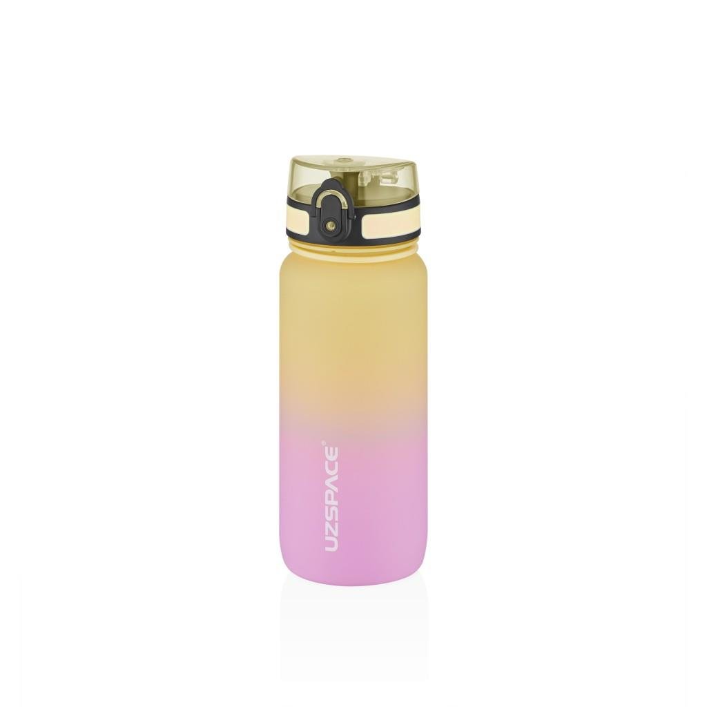 UZSPACE 650 ML GRADİENT RENK SOFTTOUCH TRİTAN SU MATARASI