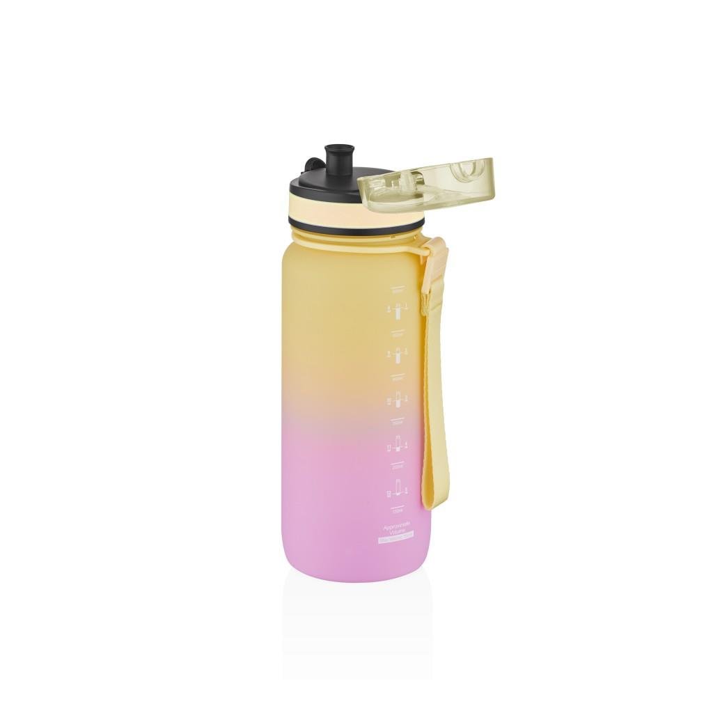 UZSPACE 650 ML GRADİENT RENK SOFTTOUCH TRİTAN SU MATARASI
