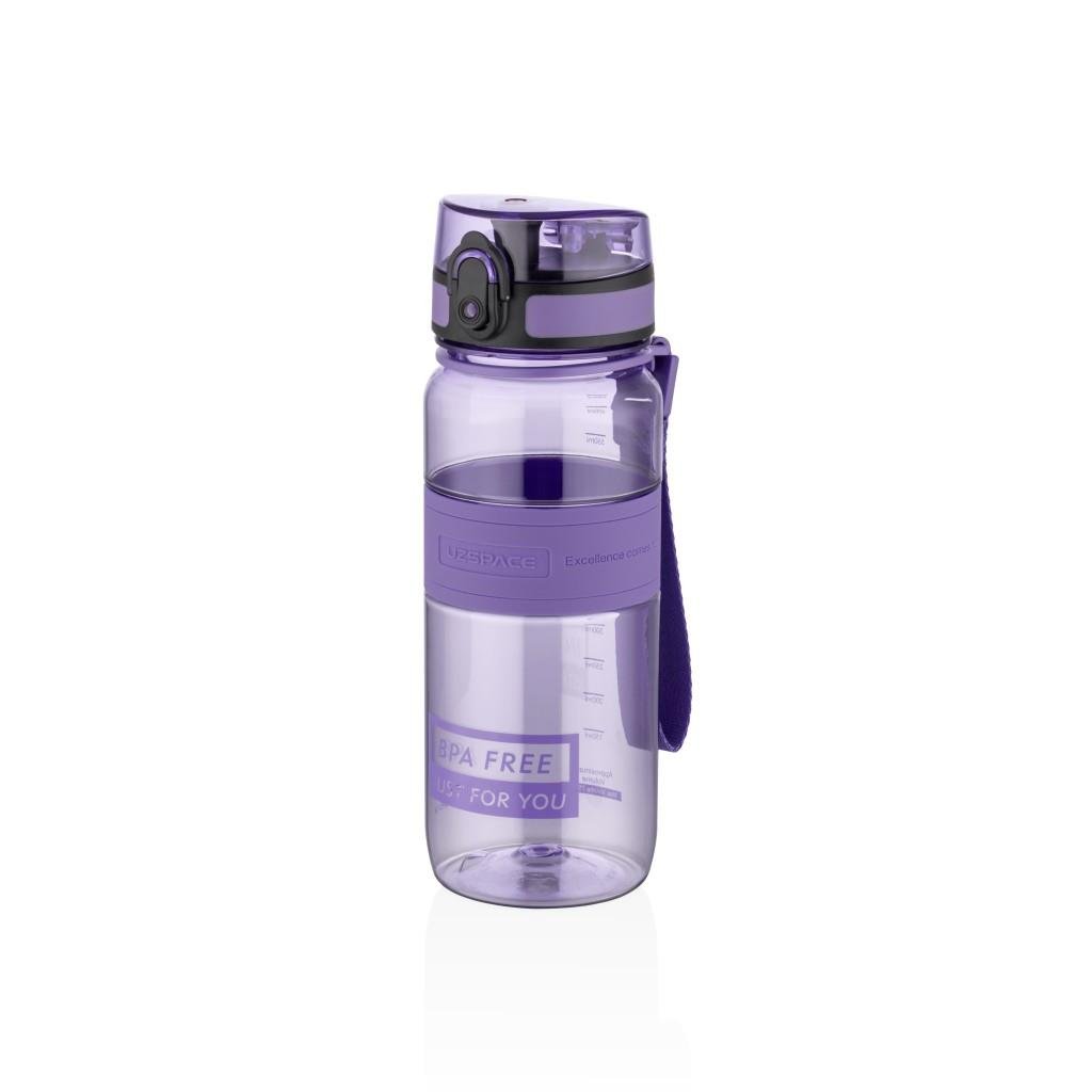 UZSPACE 650 ML SİLİKON GÖVDE TRITAN SU MATARASI