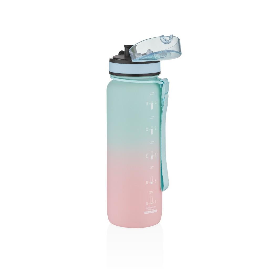 UZSPACE 800 ML GRADİENT RENK SOFT-TOUCH TRİTAN SU MATARASI