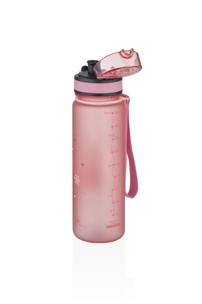 UZSPACE SEVİMLİ HAYVAN DESENLİ SOFT-TOUCH 500 ML TRITAN SU MATARASI