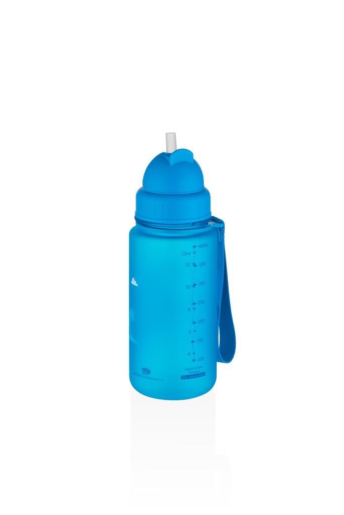 UZSPACE SEVİMLİ HAYVAN DESENLİ SOFT-TOUCH 400 ML TRITAN SU MATARASI