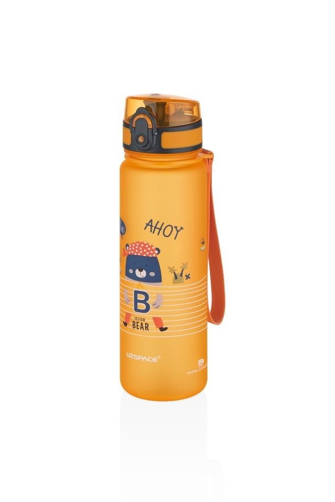 UZSPACE SEVİMLİ HAYVAN DESENLİ SOFT-TOUCH 500 ML TRITAN SU MATARASI