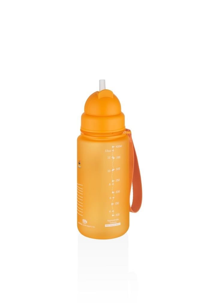UZSPACE SEVİMLİ HAYVAN DESENLİ SOFT-TOUCH 400 ML TRITAN SU MATARASI