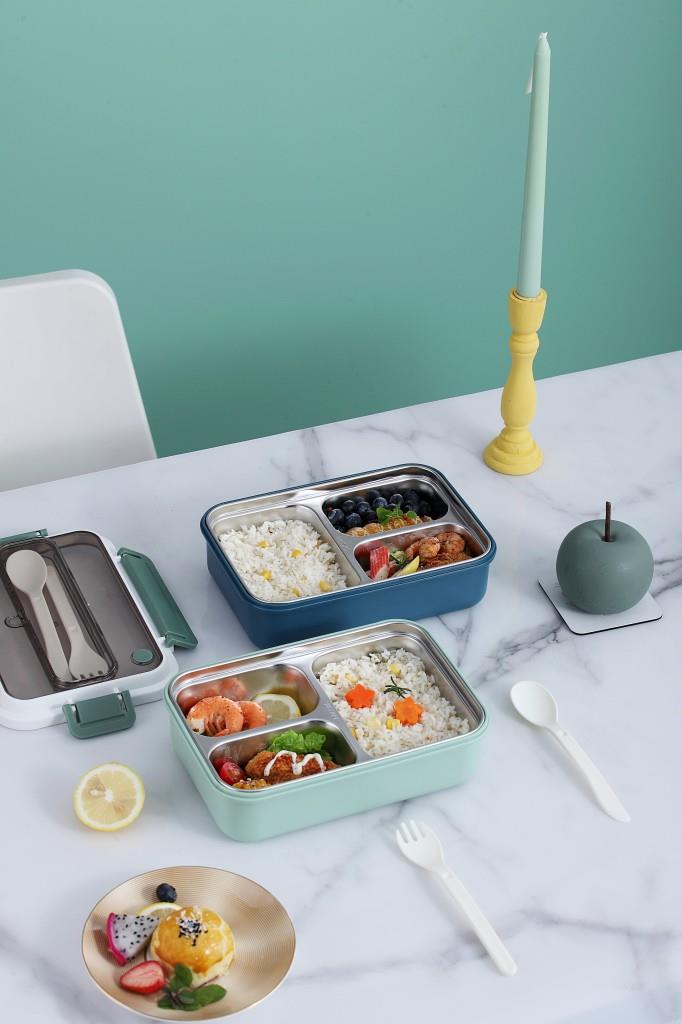VAGONLİFE 1000 ML 3 BÖLMELİ PASLANMAZ ÇELİK LUNCHBOX
