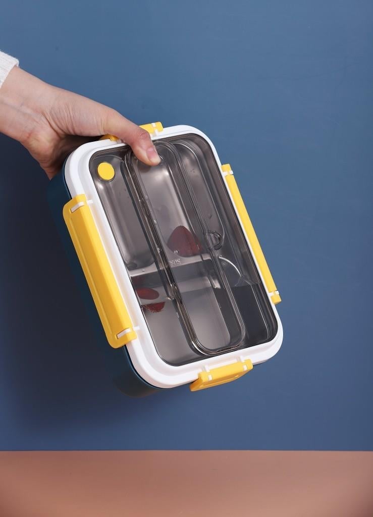 VAGONLİFE 1000 ML 3 BÖLMELİ PASLANMAZ ÇELİK LUNCHBOX