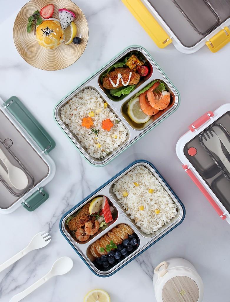 VAGONLİFE 1000 ML 3 BÖLMELİ PASLANMAZ ÇELİK LUNCHBOX