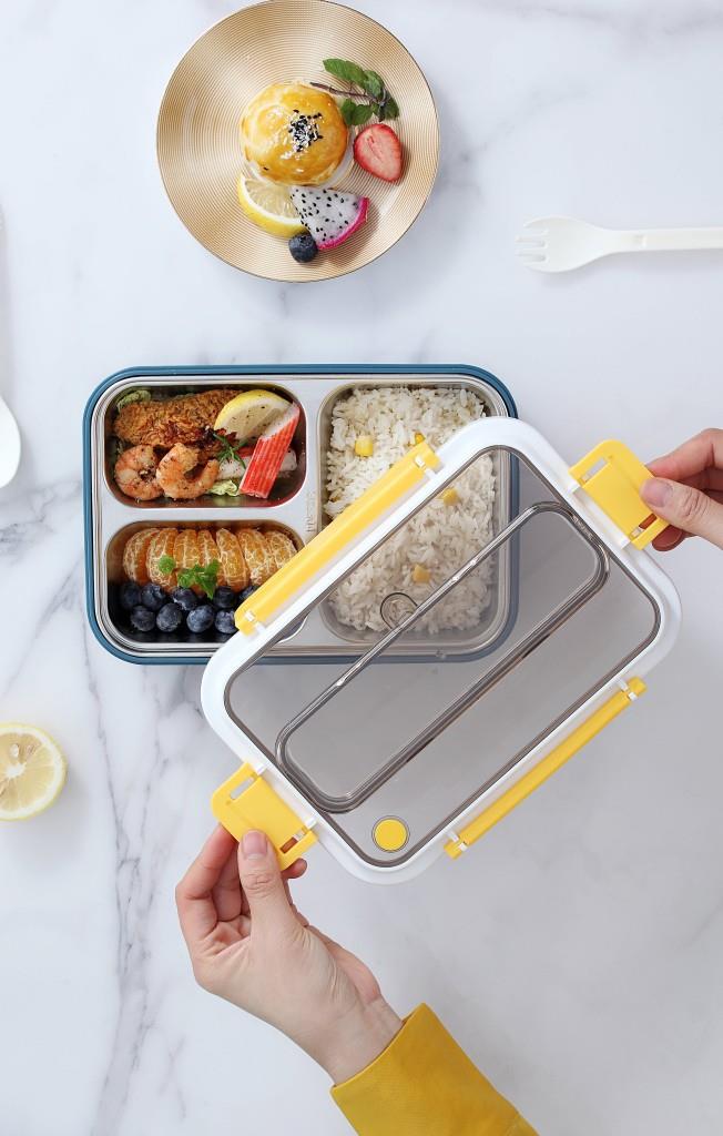 VAGONLİFE 1000 ML 3 BÖLMELİ PASLANMAZ ÇELİK LUNCHBOX