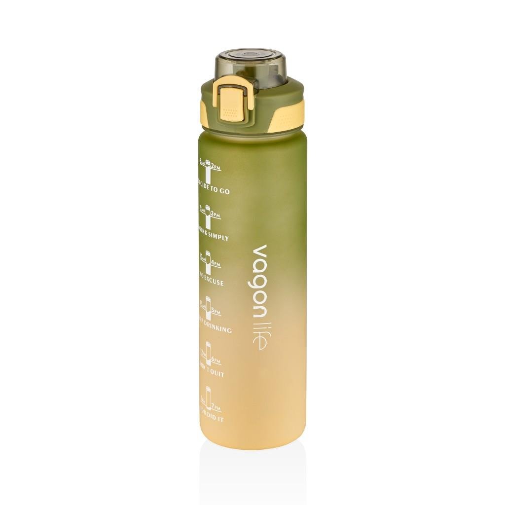 VAGONLİFE 1000 ML SOFT-TOUCH MOTİVASYON SU MATARASI