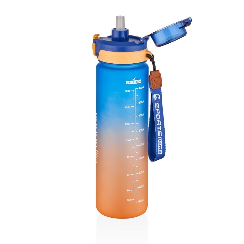 VAGONLİFE 1000 ML SOFT-TOUCH MOTİVASYON SU MATARASI