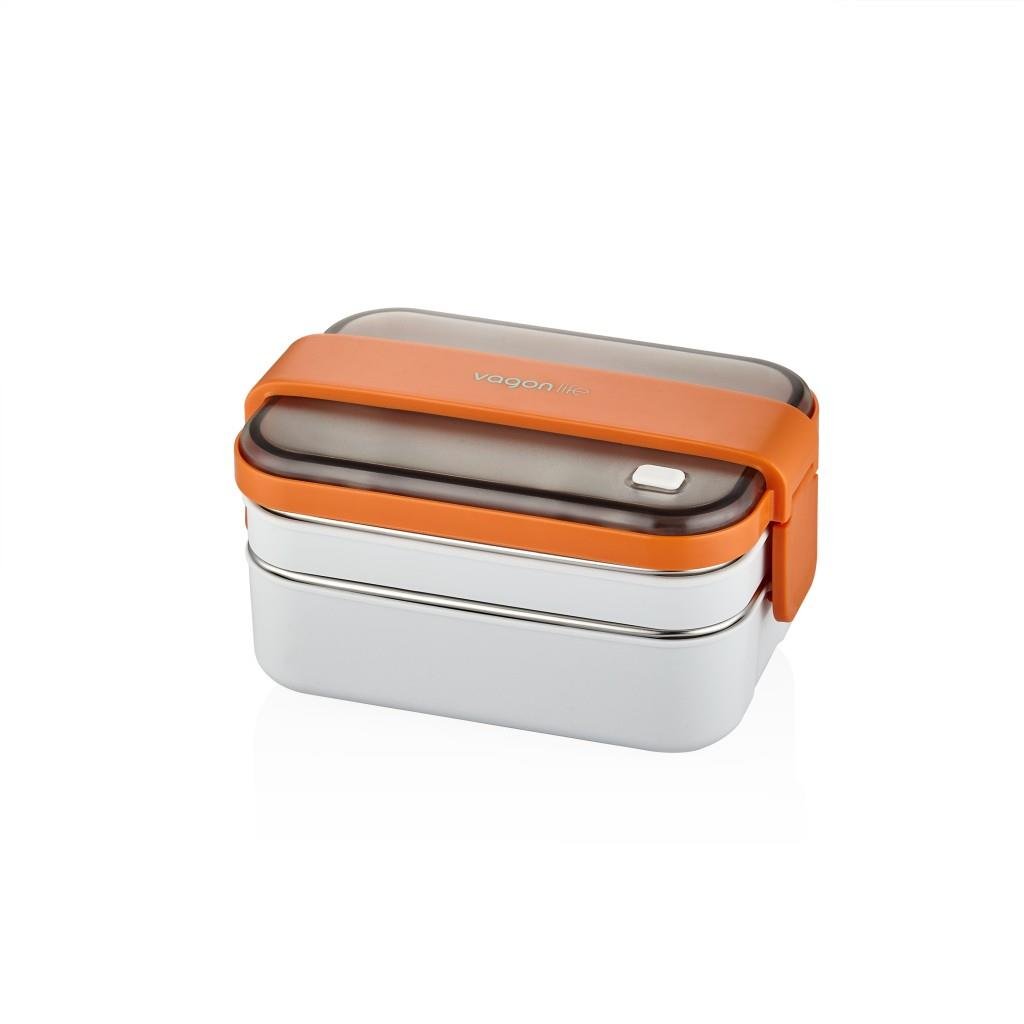 VAGONLİFE 1200ML  3 BÖLMELİ PASLANMAZ ÇELİK LUNCHBOX