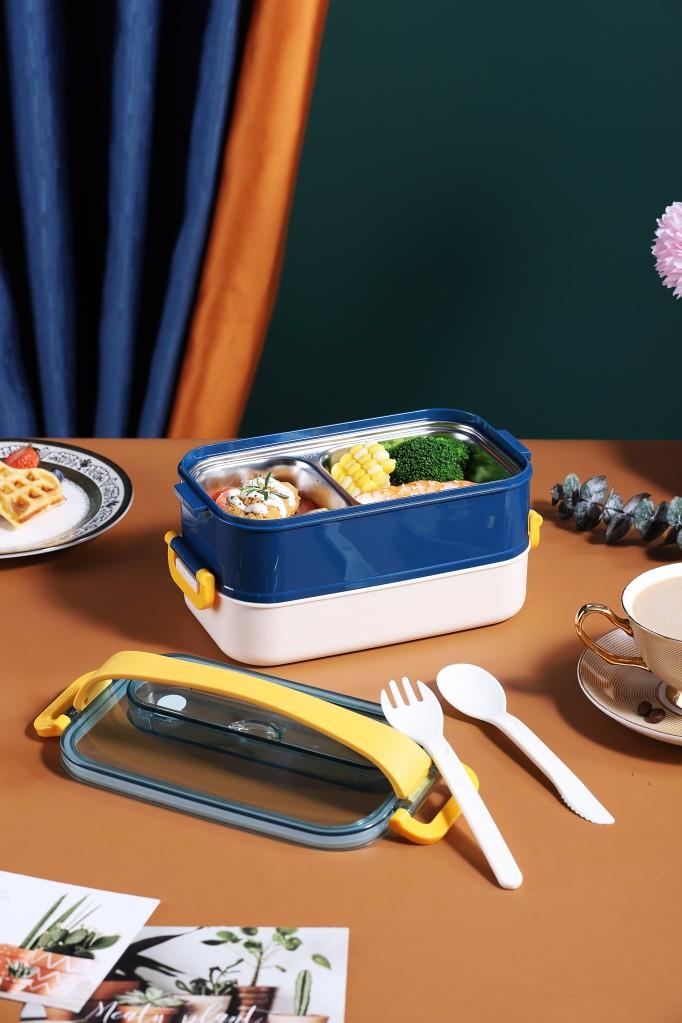 VAGONLİFE 1400 ML 3 BÖLMELİ PASLANMAZ ÇELİK LUNCHBOX