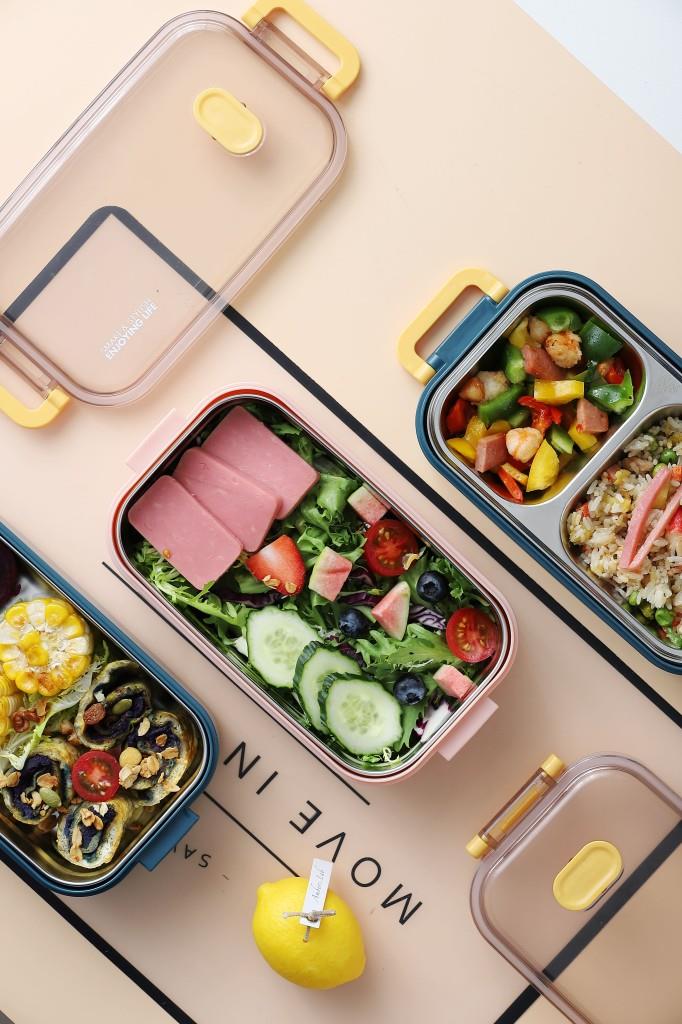 VAGONLİFE 1400 ML 3 BÖLMELİ PASLANMAZ ÇELİK LUNCHBOX