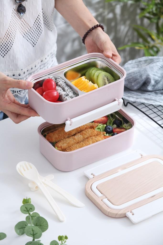 VAGONLİFE 1600 ML 3 BÖLMELİ PASLANMA ÇELİK LUNCHBOX