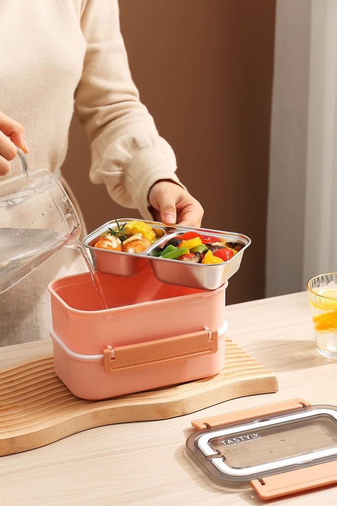 VAGONLİFE 1600 ML 4 BÖLMELİ PASLANMAZ ÇELİK LUNCHBOX