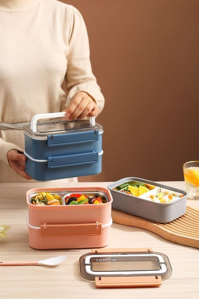 VAGONLİFE 1600 ML 4 BÖLMELİ PASLANMAZ ÇELİK LUNCHBOX