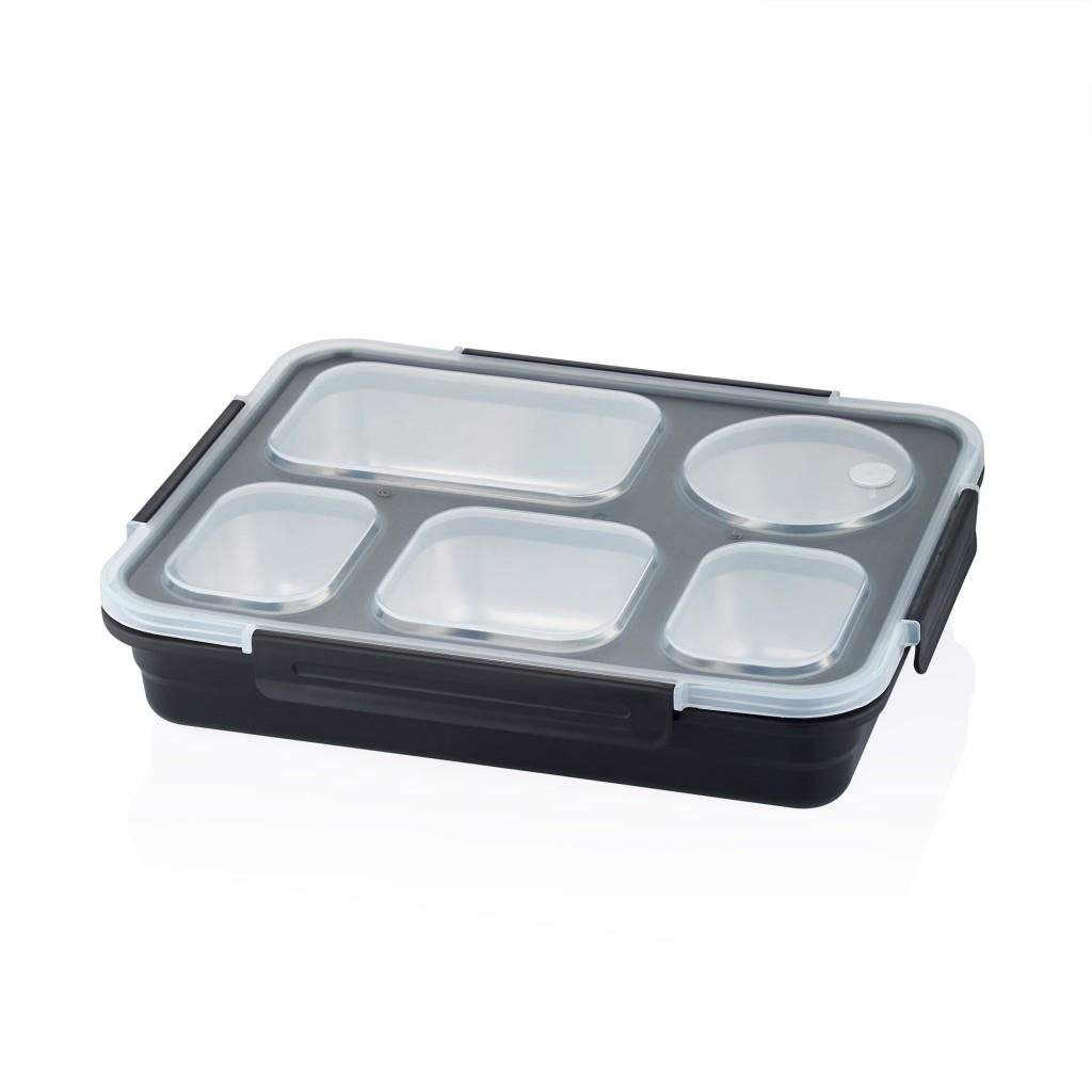 VAGONLİFE 1600ML 5 BÖLMELİ PASLANMAZ ÇELİK LUNCHBOX