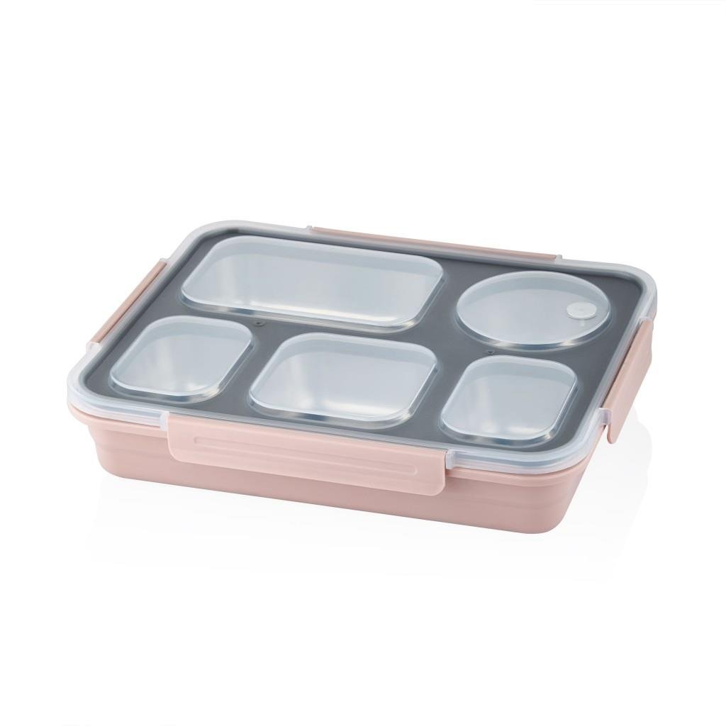 VAGONLİFE 1600ML 5 BÖLMELİ PASLANMAZ ÇELİK LUNCHBOX