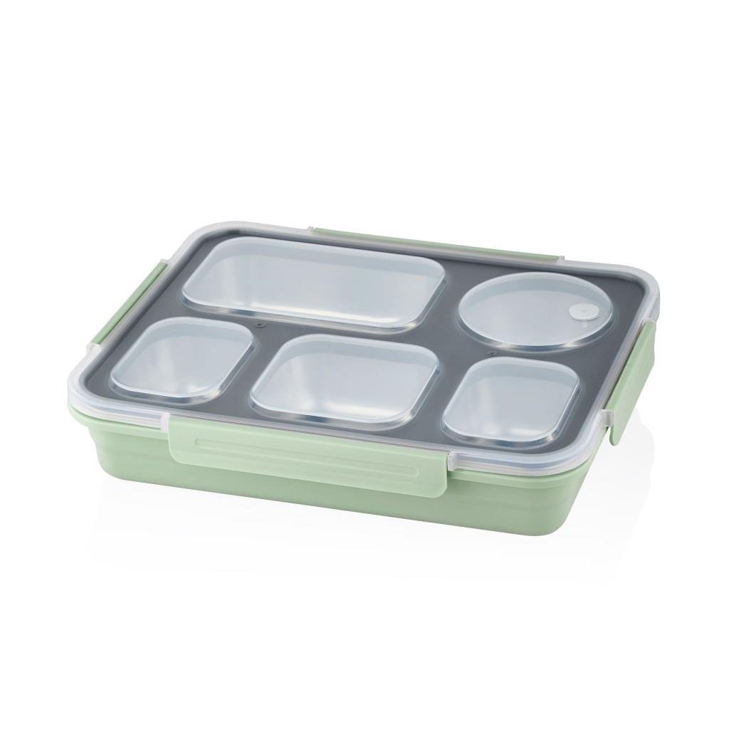 VAGONLİFE 1600ML 5 BÖLMELİ PASLANMAZ ÇELİK LUNCHBOX