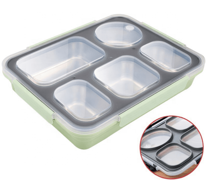 VAGONLİFE 1600ML 5 BÖLMELİ PASLANMAZ ÇELİK LUNCHBOX