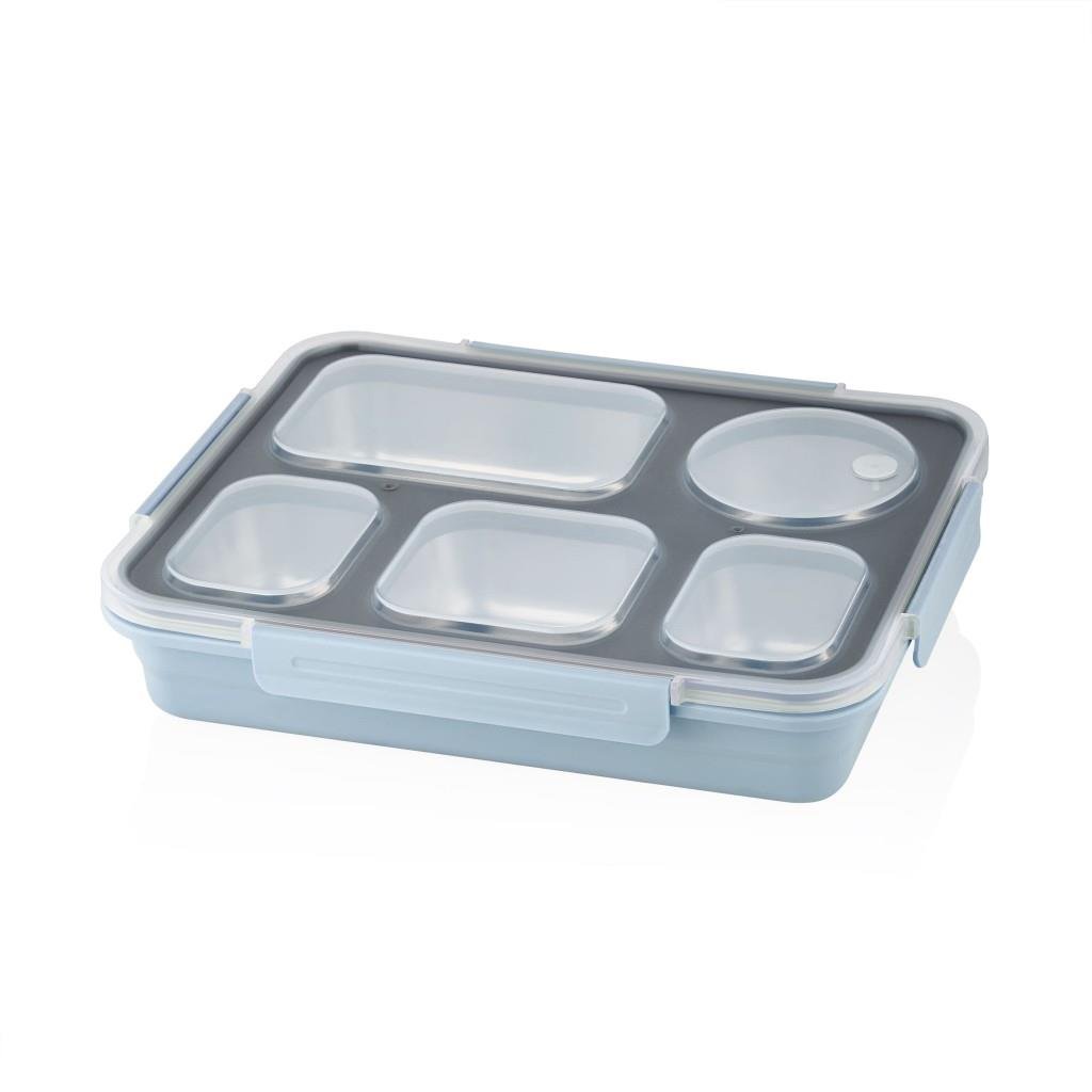 VAGONLİFE 1600ML 5 BÖLMELİ PASLANMAZ ÇELİK LUNCHBOX