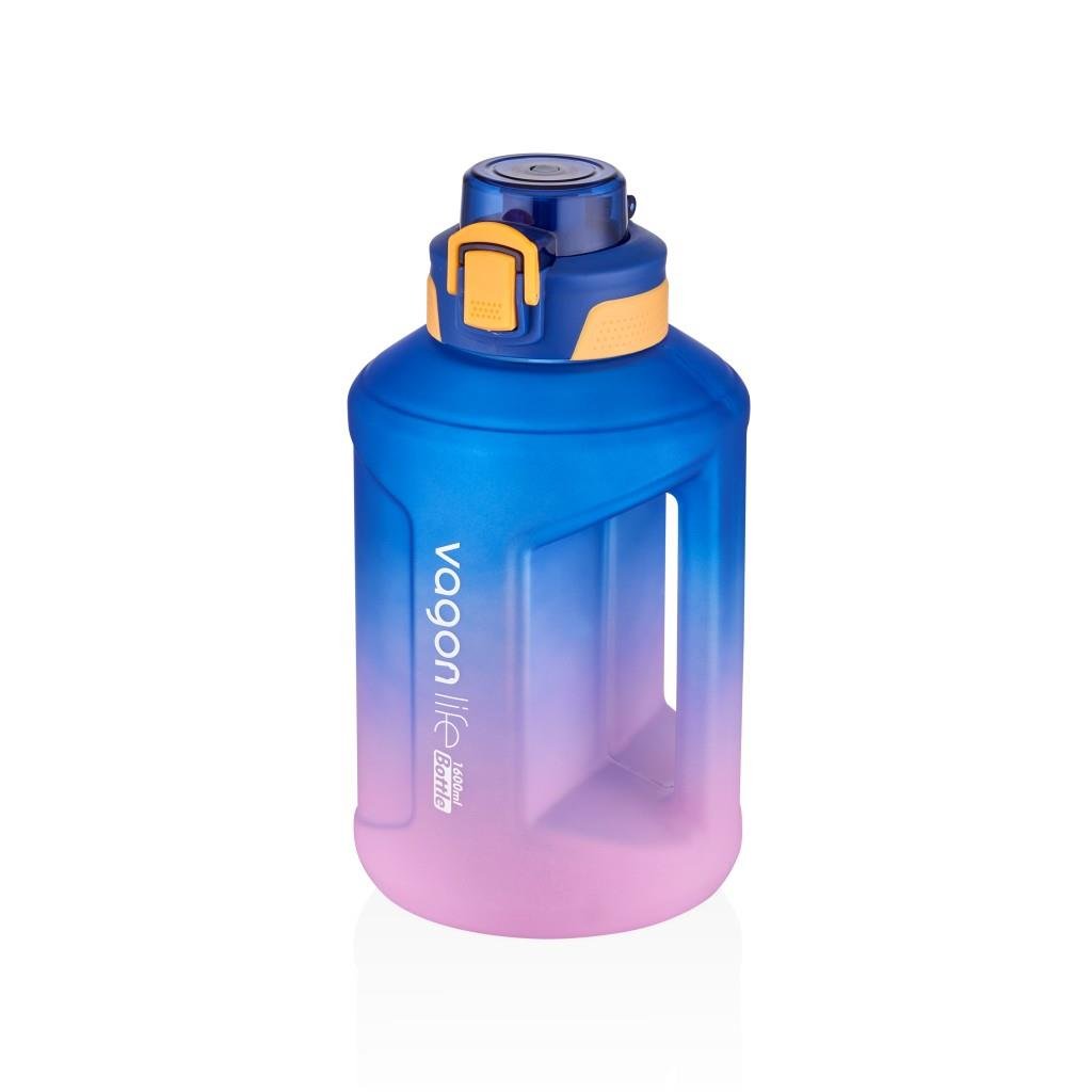 VAGONLİFE 1600ML SOFT-TOUCH MOTİVASYON SU MATARASI