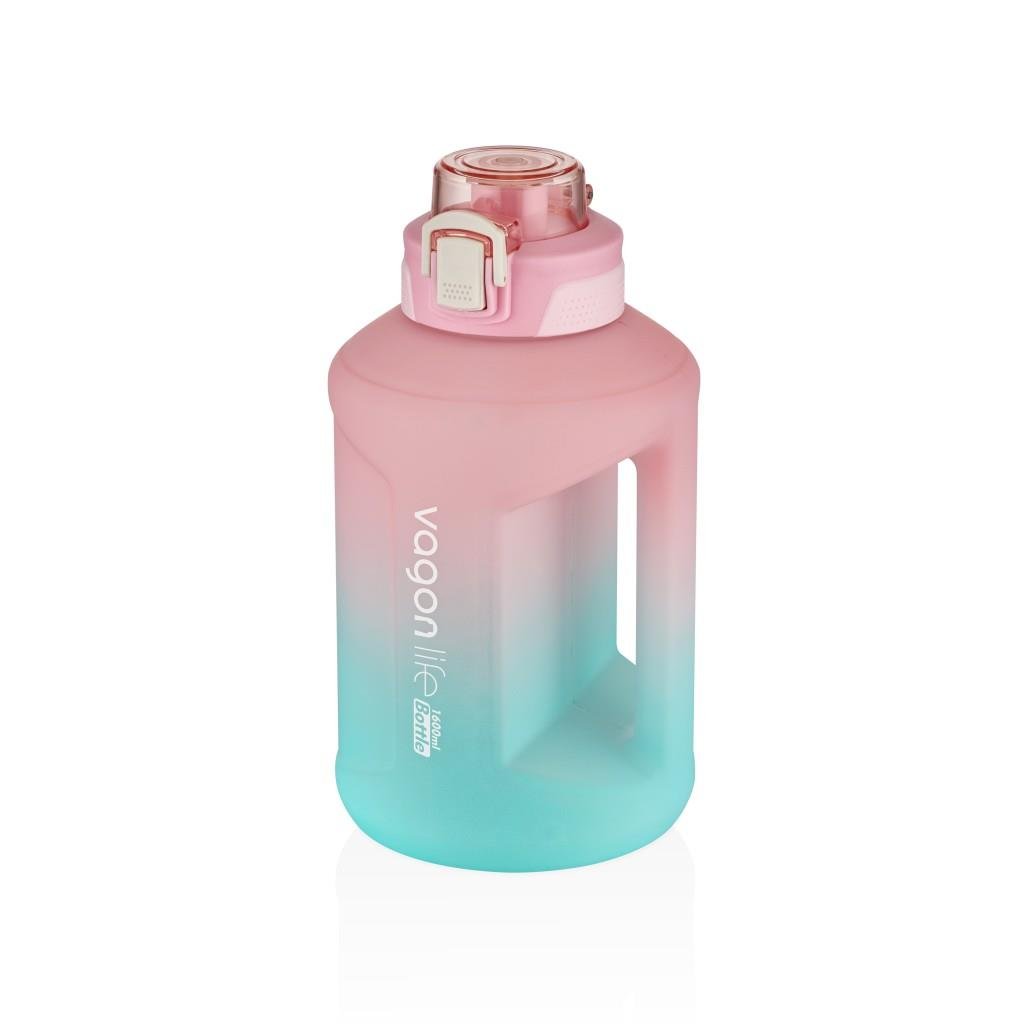 VAGONLİFE 1600ML SOFT-TOUCH MOTİVASYON SU MATARASI