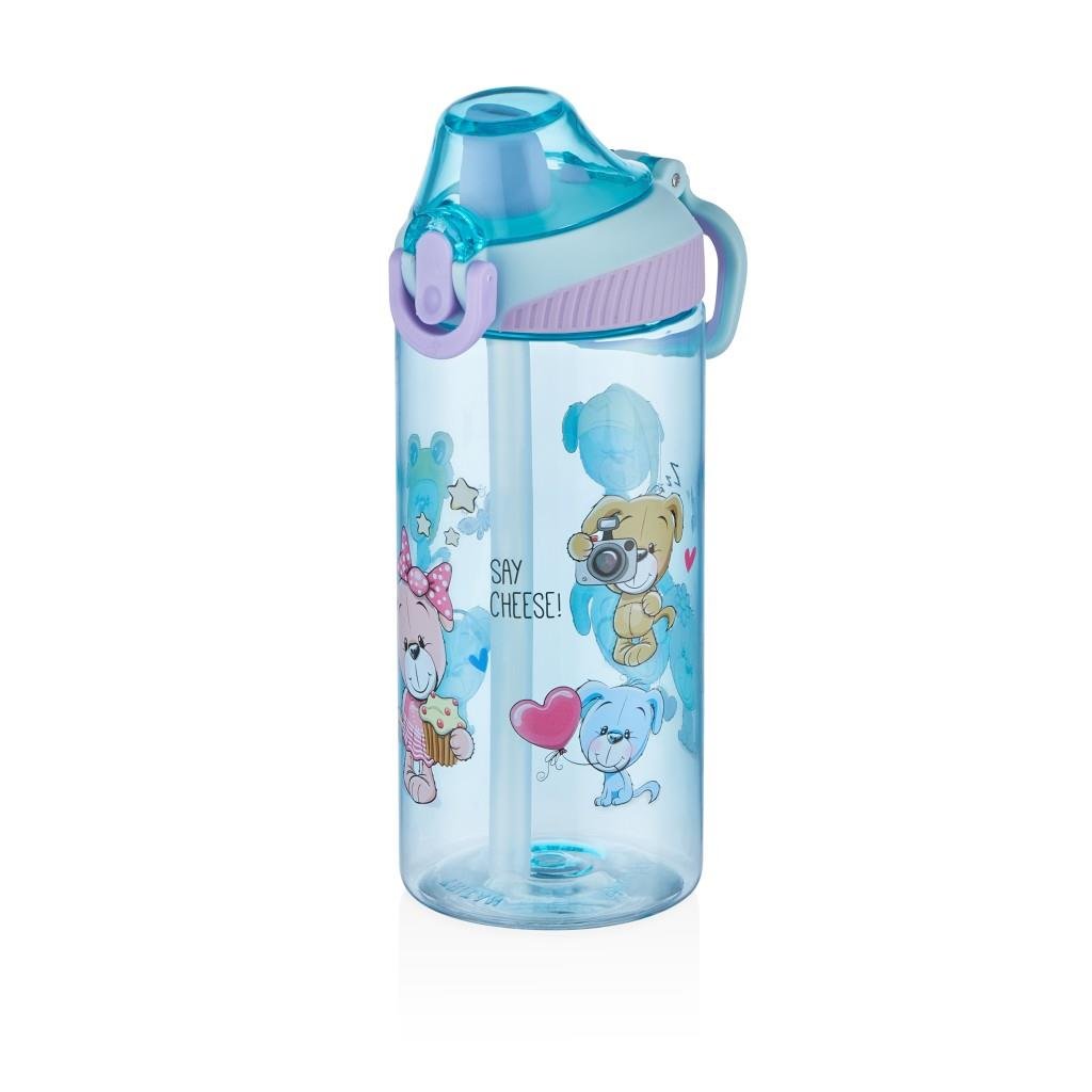 VAGONLIFE 500 ML SİLİKON PİPETLİ TRITAN SU MATARASI