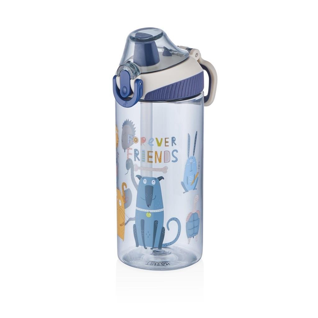 VAGONLIFE 500 ML SİLİKON PİPETLİ TRITAN SU MATARASI