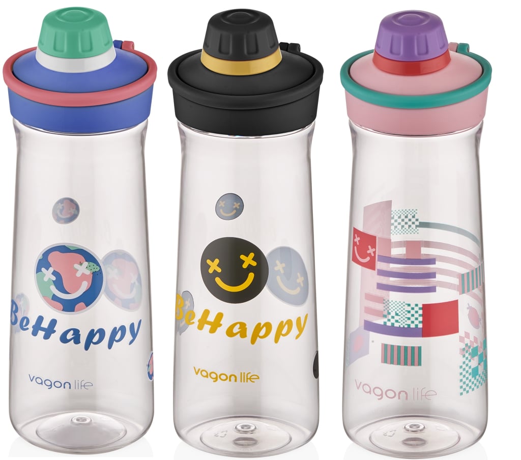 VAGONLİFE 650 ML DESENLİ SU MATARASI