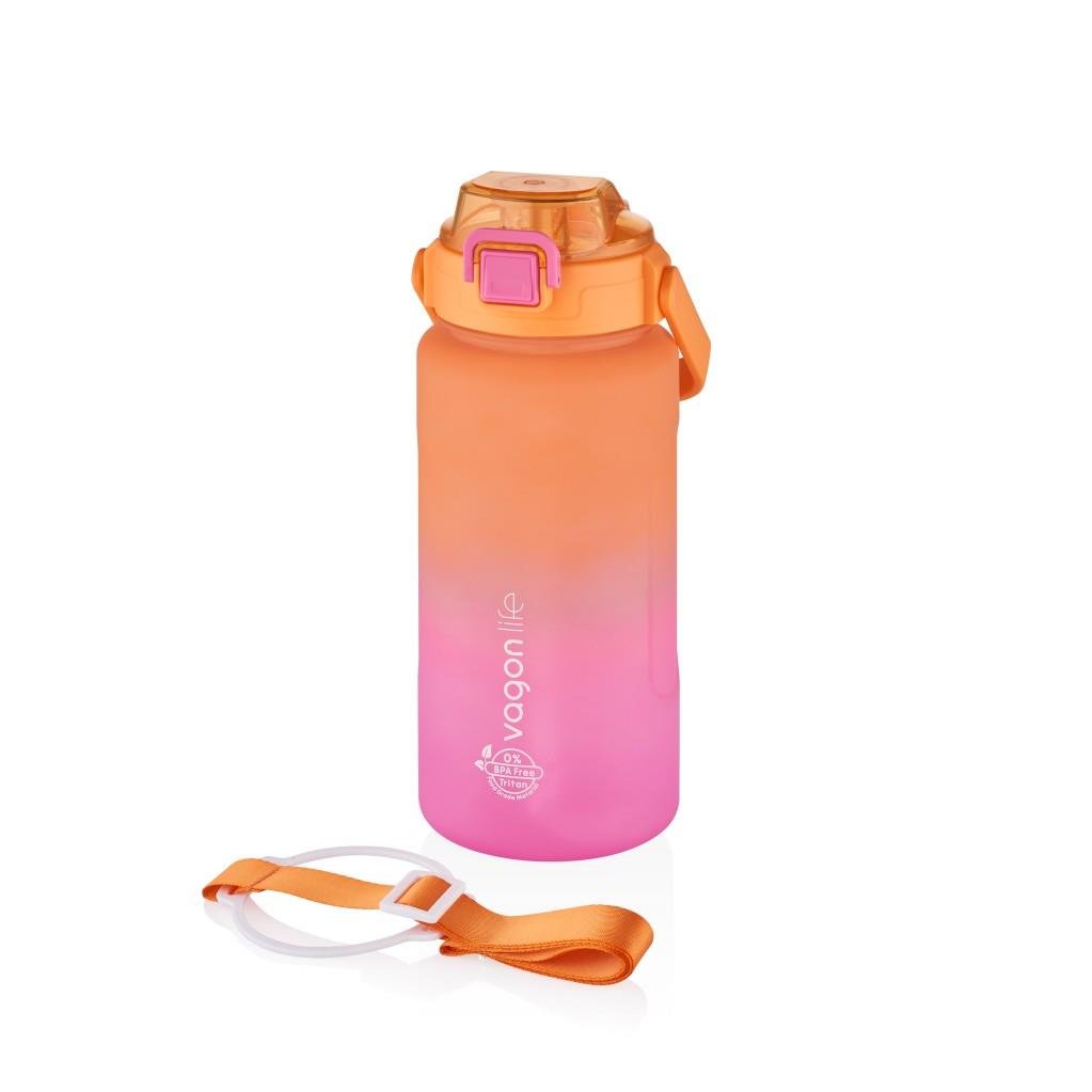 VAGONLİFE TRITAN 1500 ML ÇİFT RENK SOFT-TOUCH MOTİVASYON SU MATARASI