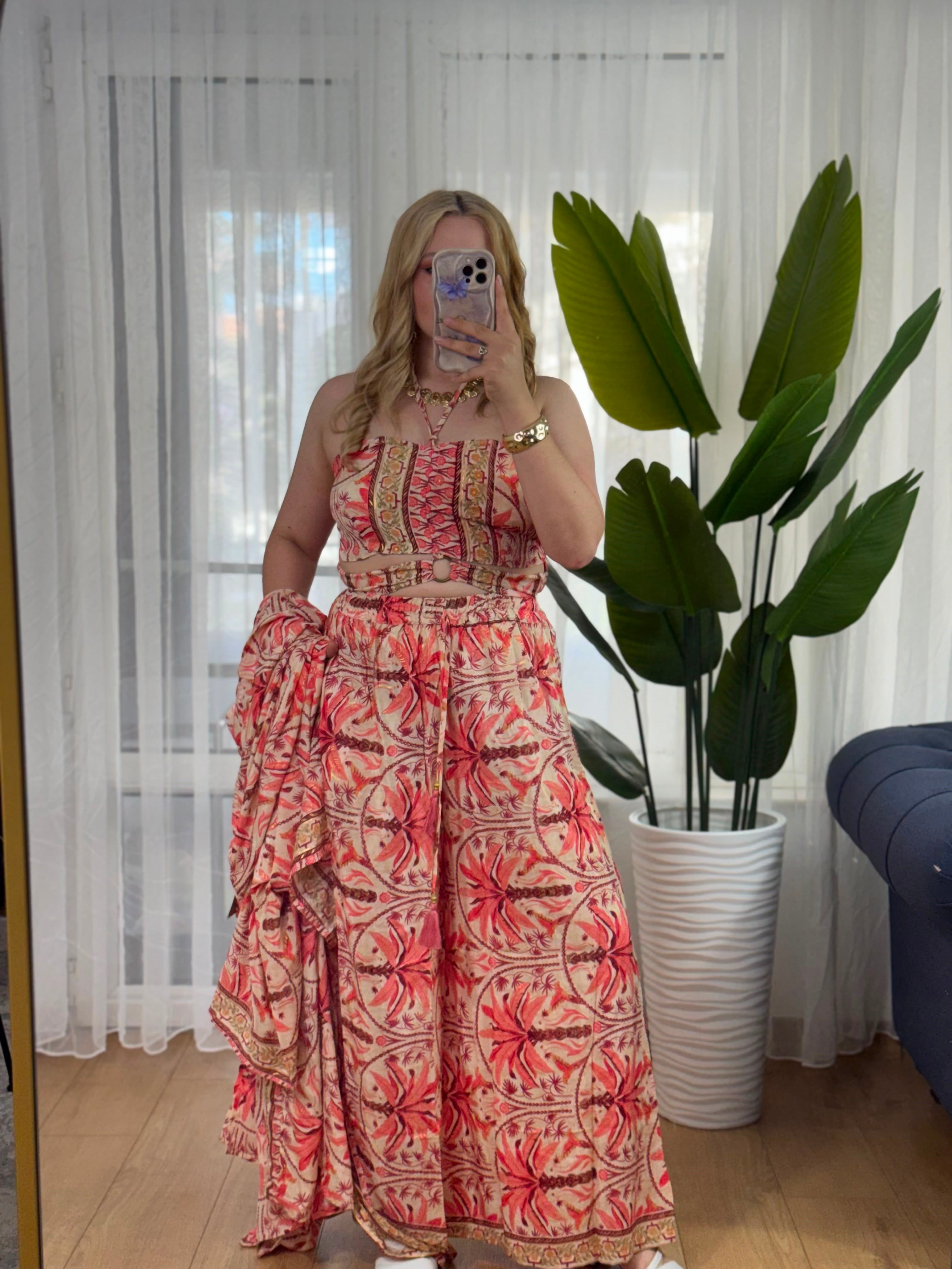 İpek 3 lü kimono set -10