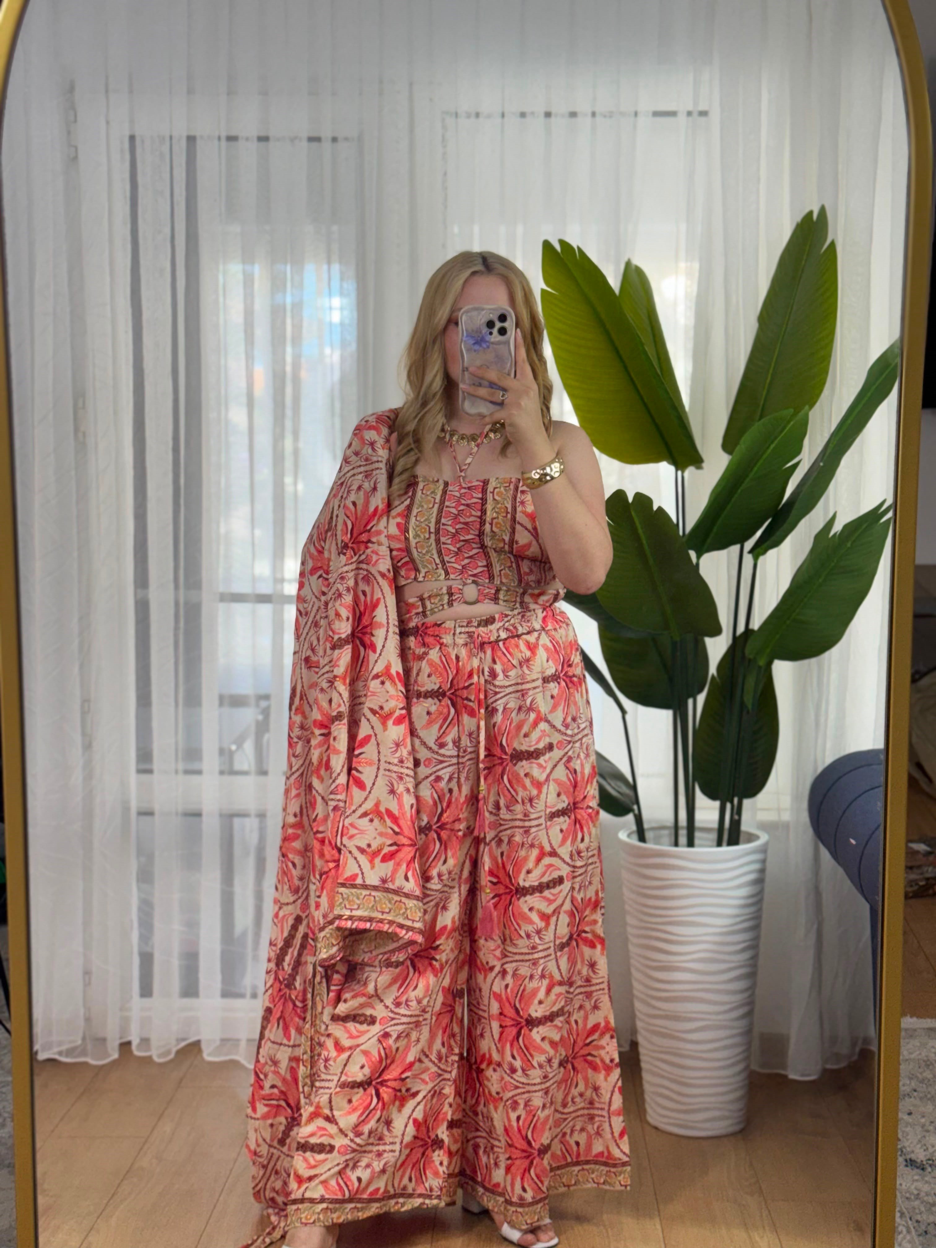 İpek 3 lü kimono set -10
