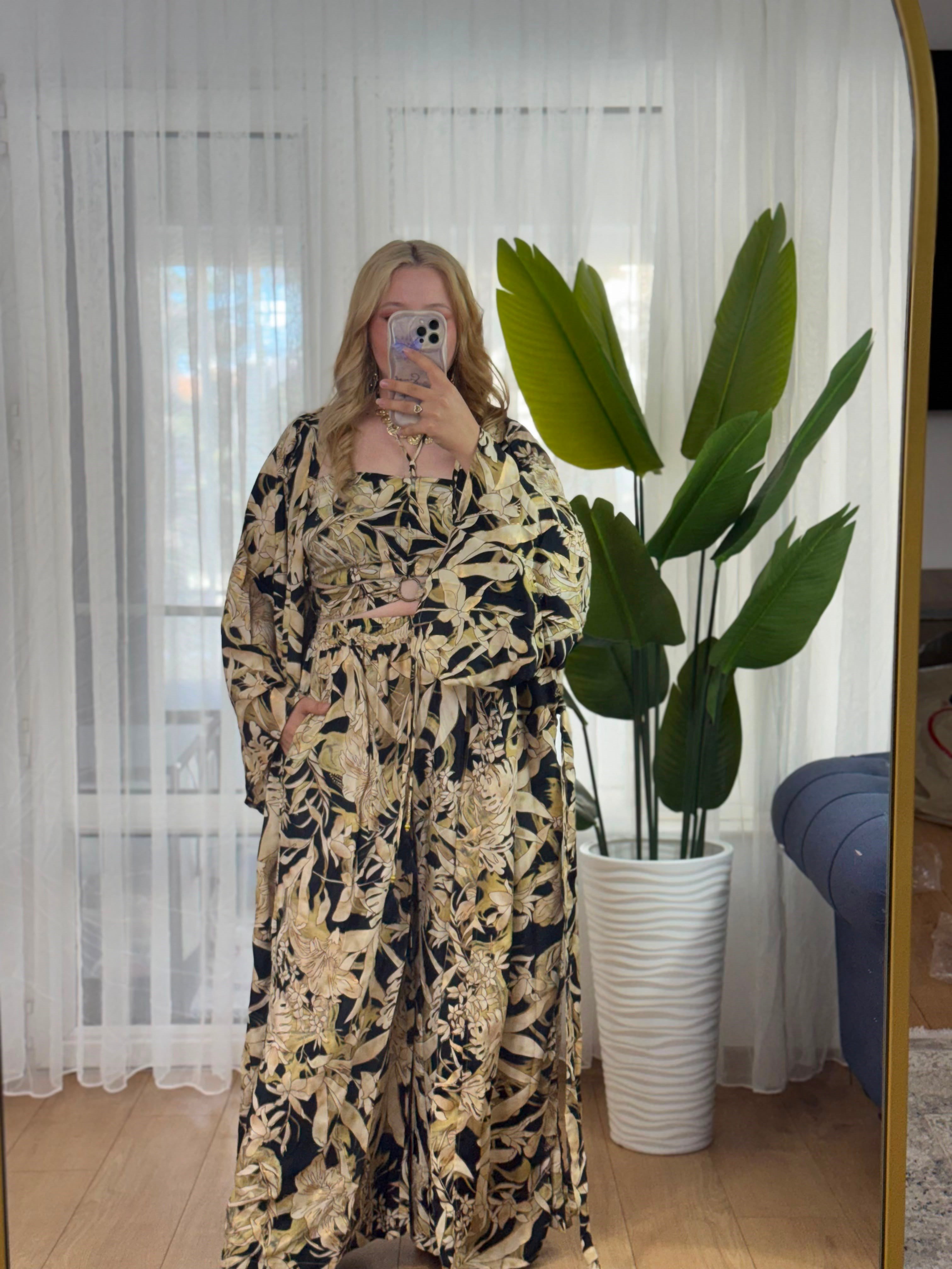İpek 3 lü kimono set -12