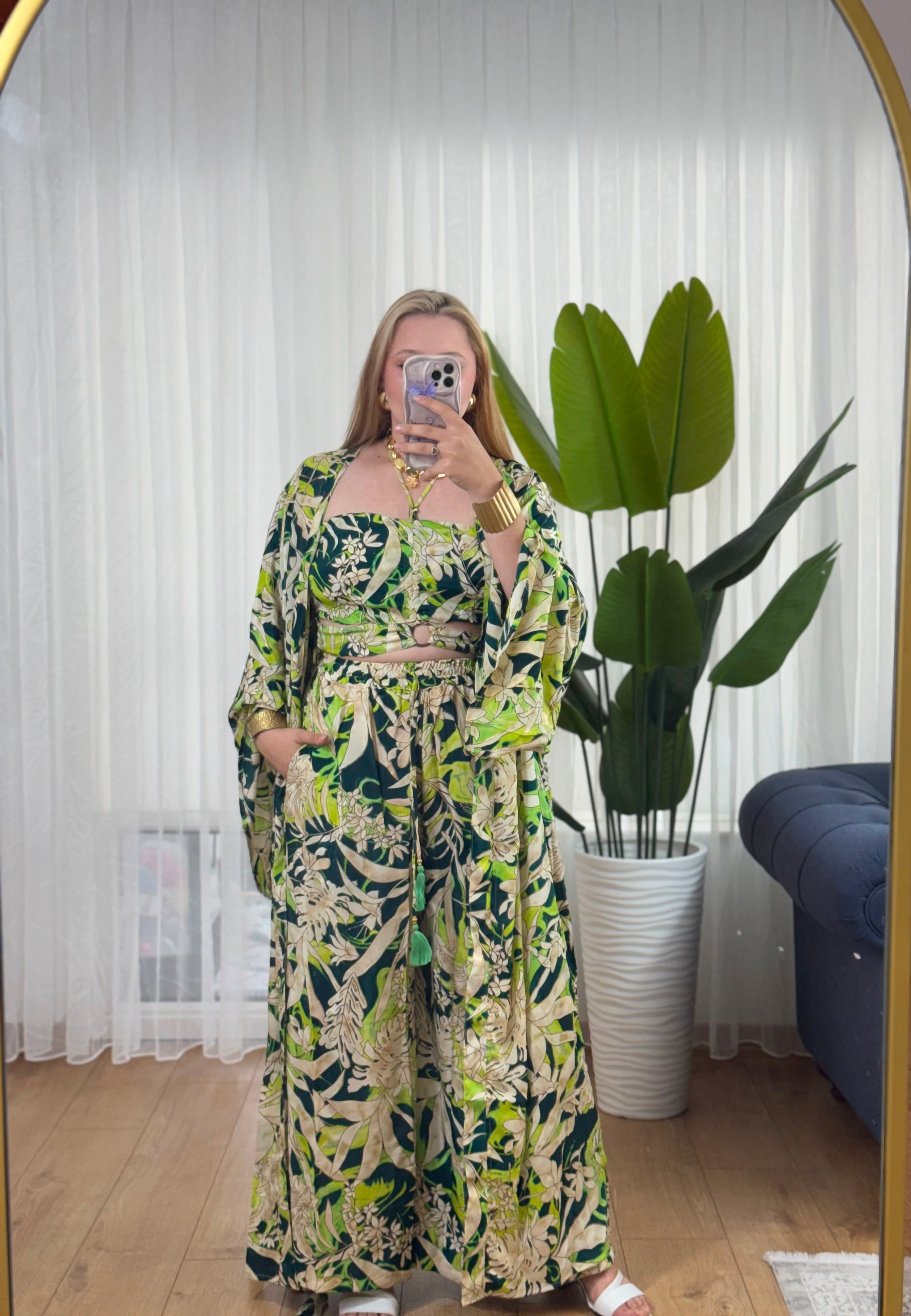 İpek 3 lü kimono set -14