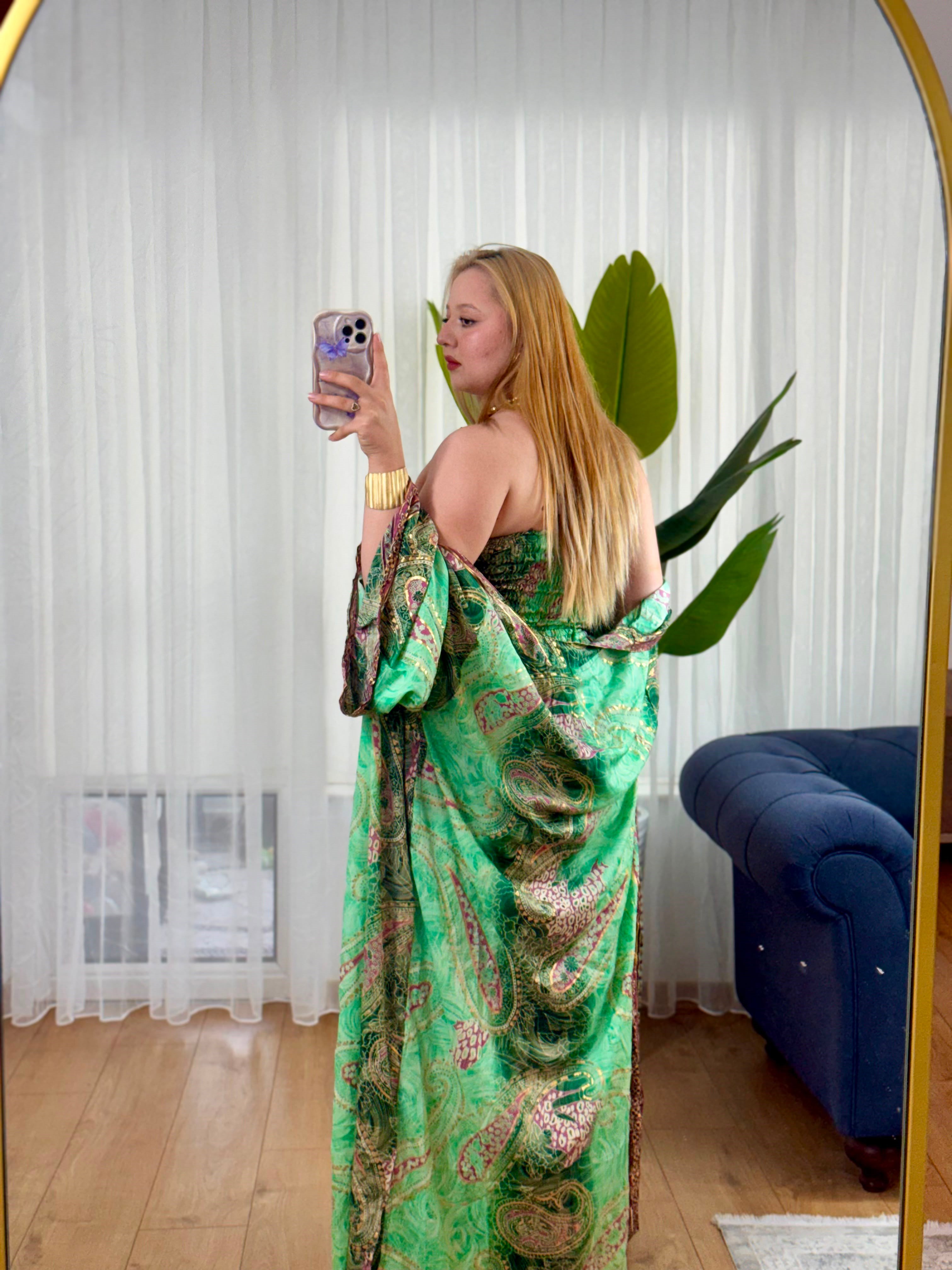 İpek 3 lü kimono set -15