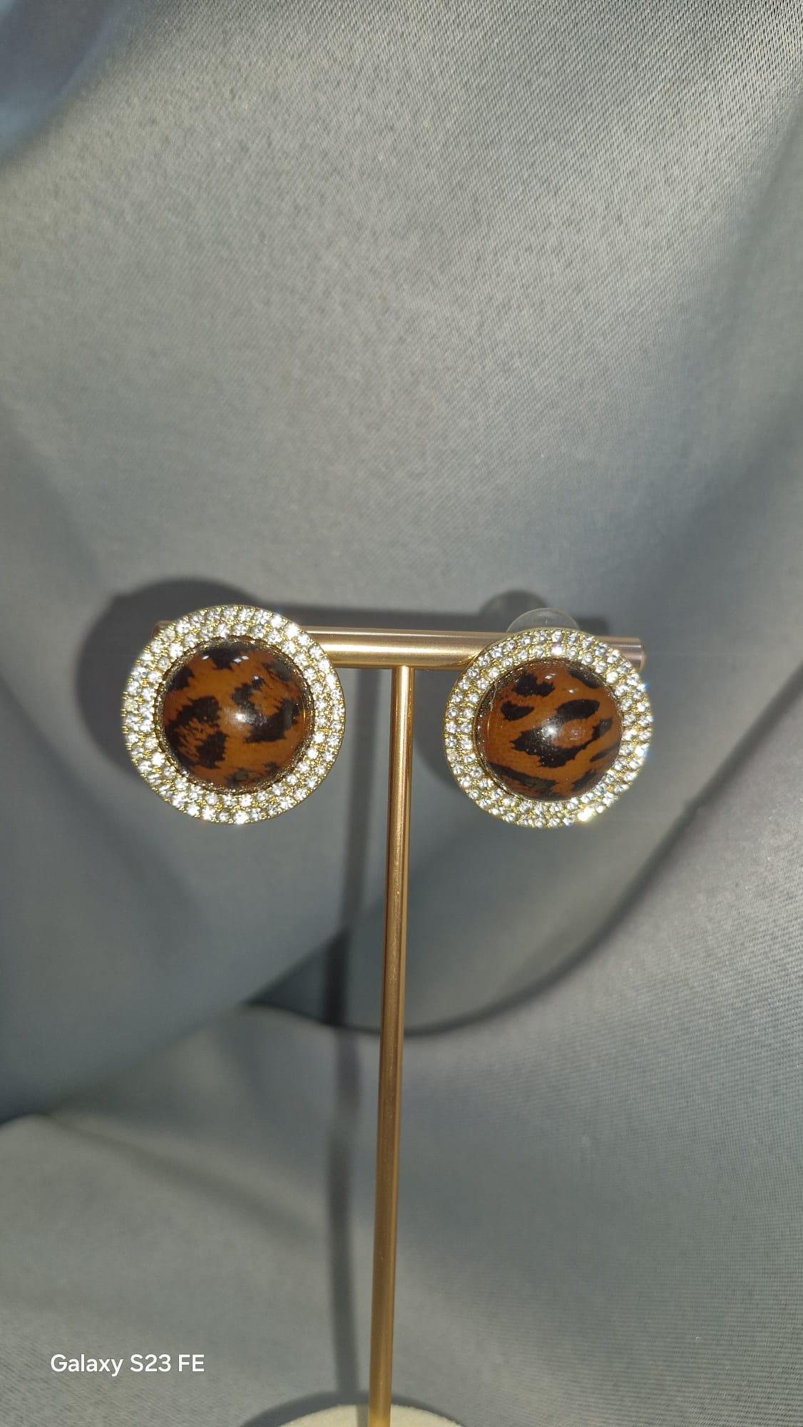 LEOPAR TAŞLI KÜPE