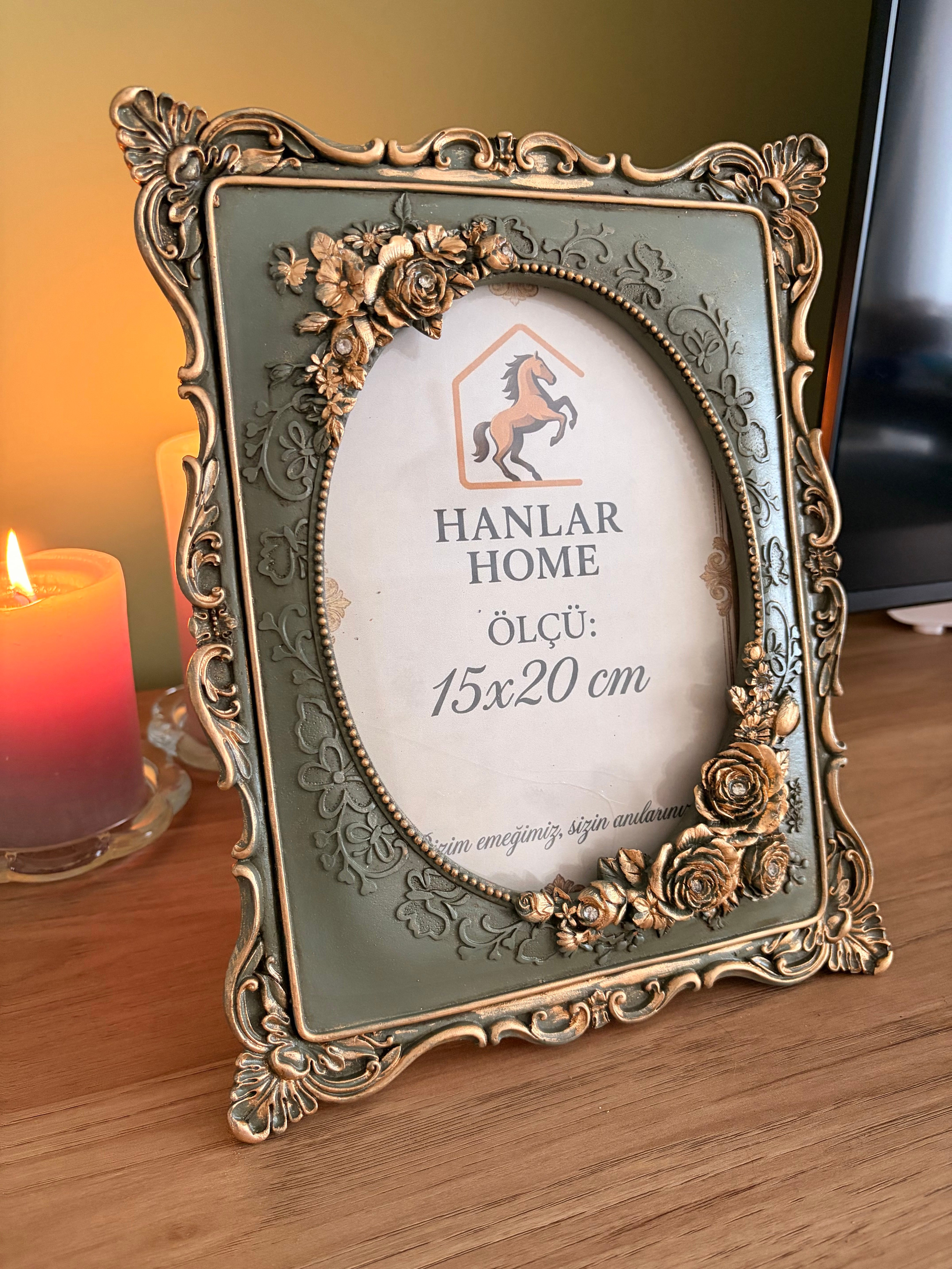 Klasik Hediyelik Çiçekli Çerçeve